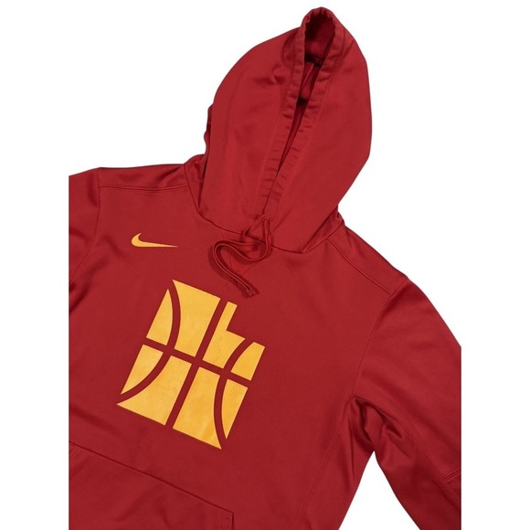 Nike Utah Jazz City Edition Basketball Hoodie Mens S Red Dri-FIT Sweatshirt